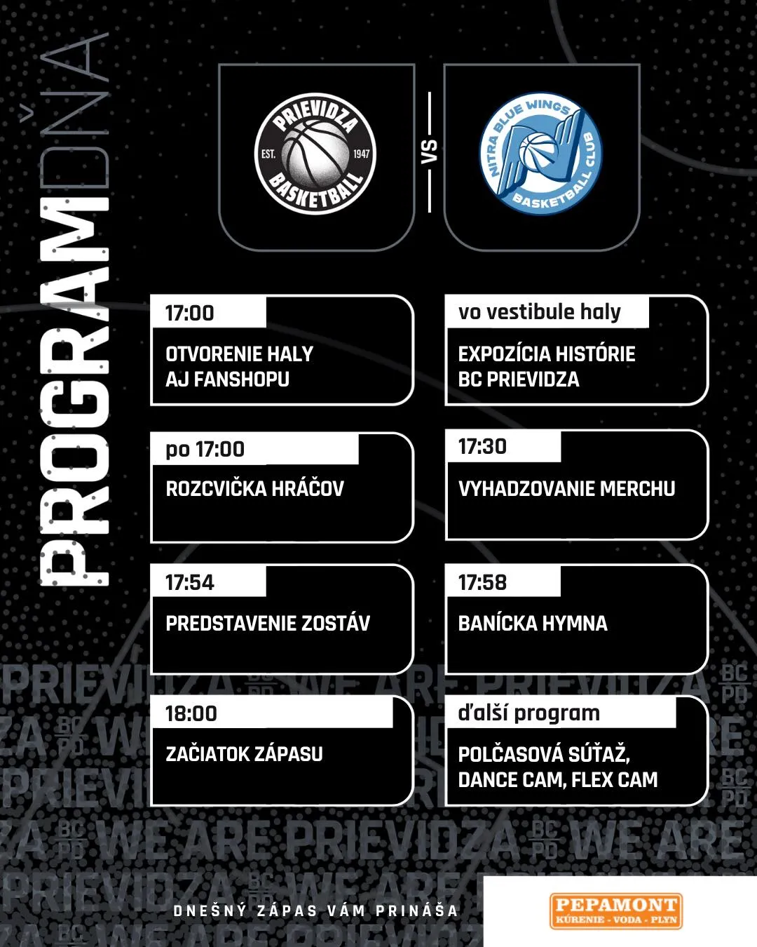 Organizačné pokyny pred zápasom s Nitrou | BC Prievidza - Nitra Blue Wings (17. 01. 2026) 5 615561252 1500517148745648 8142050401467842334 n20260117155710