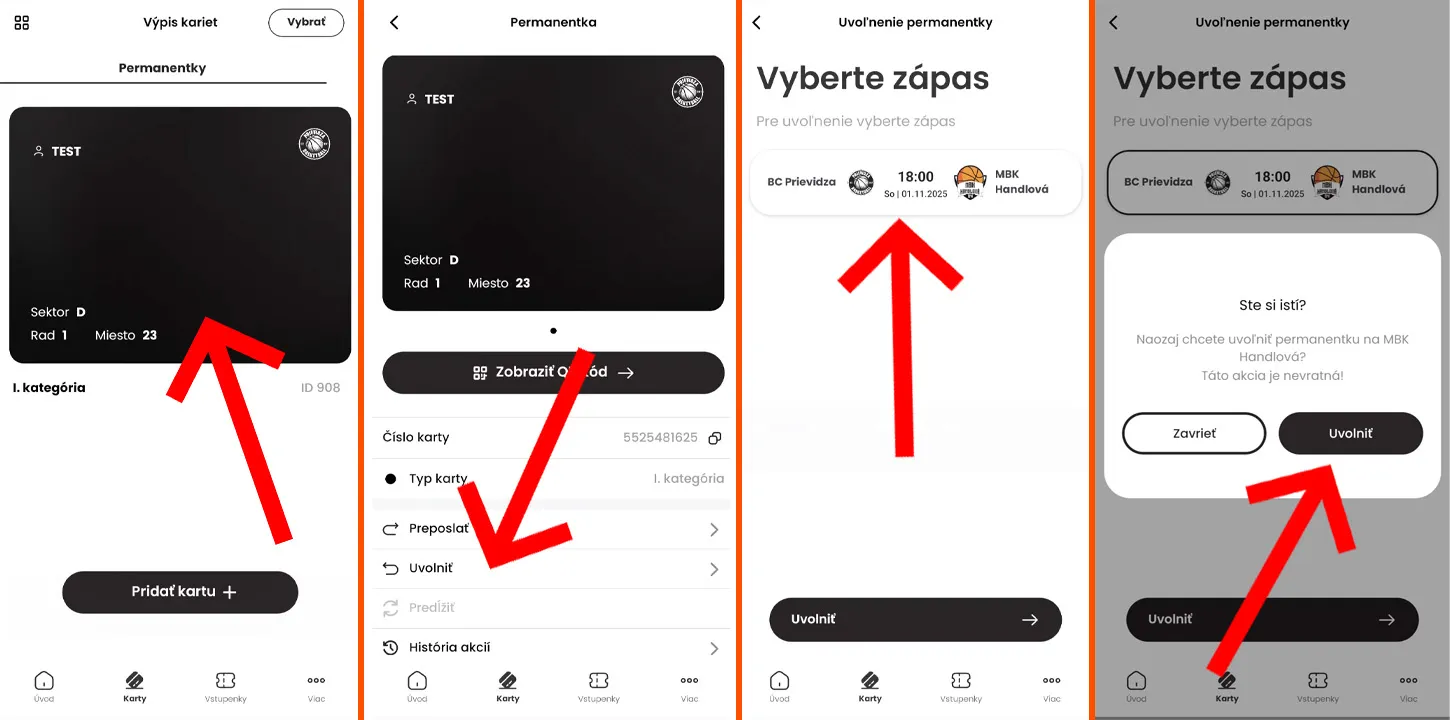 Ako uvoľniť permanentku v aplikácii 5 Uvolnenie permanentky20251031191145