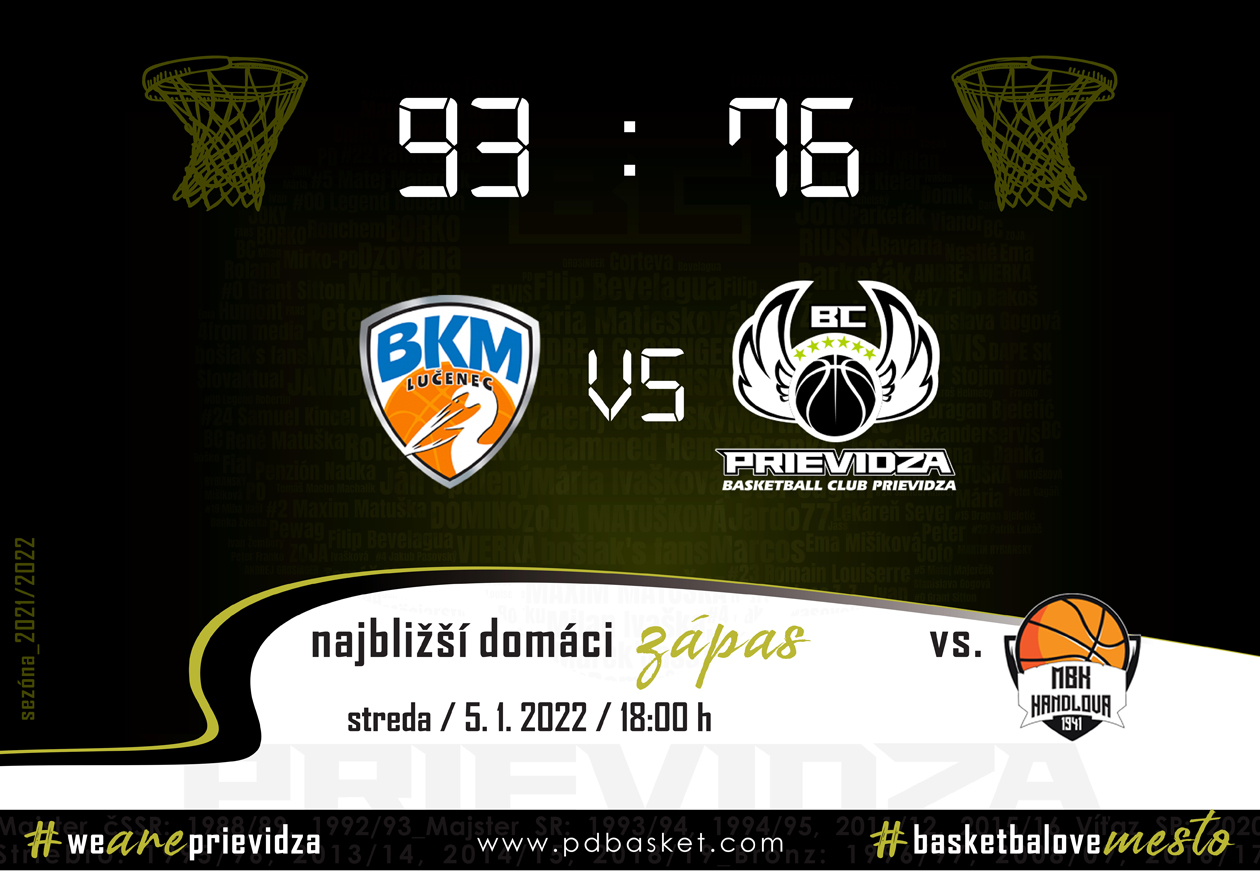 Jašš by vymenil všetky body za výhru, Krajnovič ocenil bojovnosť (BKM Lučenec - BC Prievidza 93:76)
