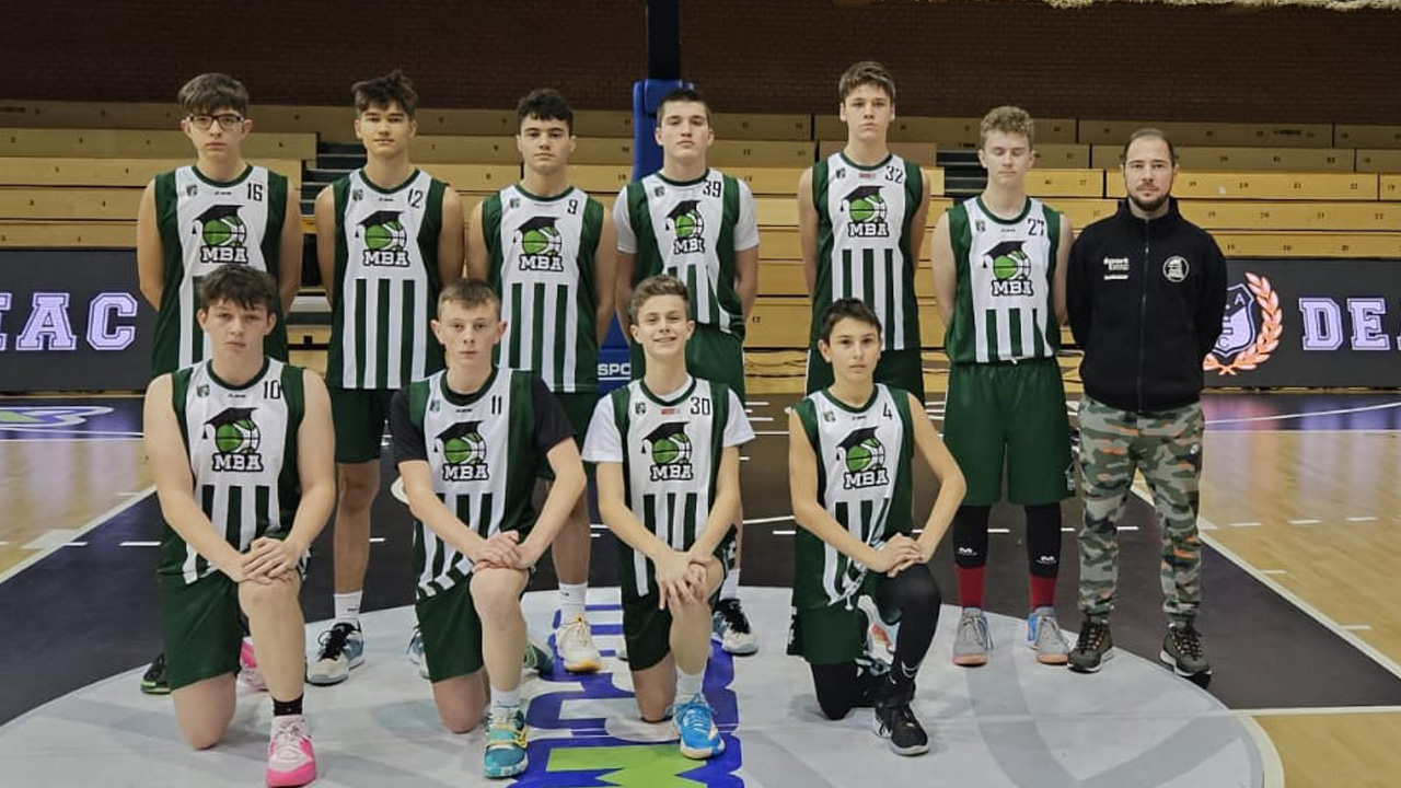 Mužstvo MBA na turnaji EYBL South U14 v maďarskom Debrecíne
