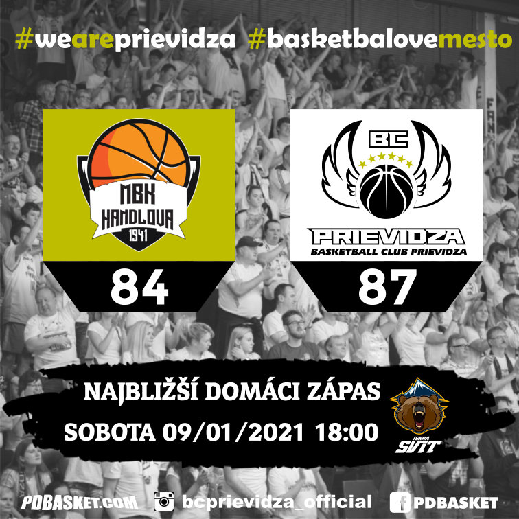 MBK Baník Handlová - BC Prievidza 84:87