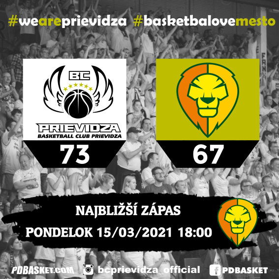 BC Prievidza - Patrioti Levice 73:67