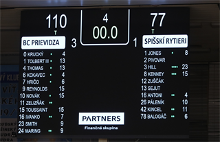 31. kolo TIPOS SBL: BC Prievidza : Spišskí Rytieri 110:77 (Ladislav Szibilla)