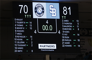 35. kolo TIPOS SBL: BC Prievidza : BC Slovan Bratislava 70:81 (Ladislav Szibilla)