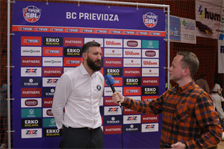 35. kolo TIPOS SBL: BC Prievidza : BC Slovan Bratislava 70:81 (Ladislav Szibilla)