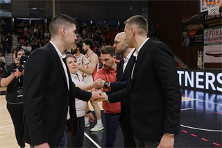 1. štvrťfinále TIPOS SBL: BC Prievidza : BC Komárno 85:71 (Ladislav Szibilla)