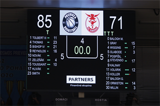 1. štvrťfinále TIPOS SBL: BC Prievidza : BC Komárno 85:71 (Ladislav Szibilla)
