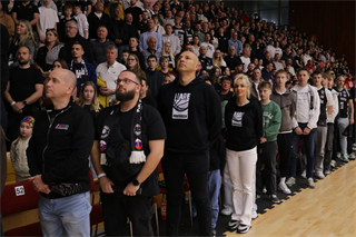 1. štvrťfinále TIPOS SBL: BC Prievidza : BC Komárno 85:71 (Ladislav Szibilla)