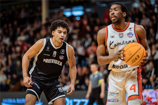 1. štvrťfinále TIPOS SBL: BC Prievidza - BC Komárno 85:71 (Vladimír Králik)
