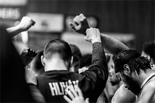 1. štvrťfinále TIPOS SBL: BC Prievidza - BC Komárno 85:71 (Vladimír Králik)