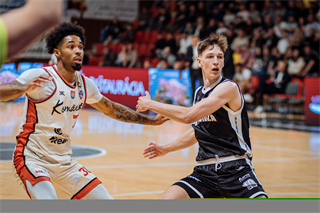 1. štvrťfinále TIPOS SBL: BC Prievidza - BC Komárno 85:71 (Vladimír Králik)