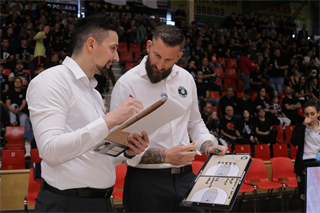 3. štvrťfinále TIPOS SBL: BC Prievidza : BC Komárno 75:73 (Ladislav Szibilla)