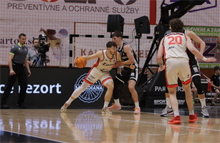 3. štvrťfinále TIPOS SBL: BC Prievidza : BC Komárno 75:73 (Ladislav Szibilla)