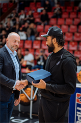 3. štvrťfinále TIPOS SBL: BC Prievidza - BC Komárno 75:73 (Vladimír Králik)