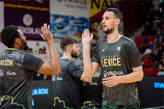 2. semifinále TIPOS SBL: BC Prievidza - Patrioti Levice 75:94 (Vladimír Králik)