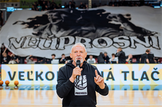 2. semifinále TIPOS SBL: BC Prievidza - Patrioti Levice 75:94 (Vladimír Králik)