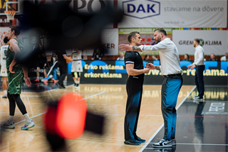 2. semifinále TIPOS SBL: BC Prievidza - Patrioti Levice 75:94 (Vladimír Králik)