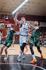 2. semifinále TIPOS SBL: BC Prievidza - Patrioti Levice 75:94 (Vladimír Králik)