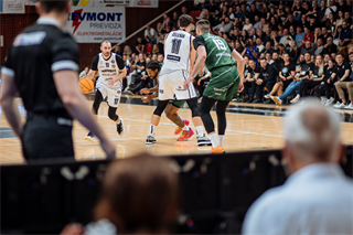 2. semifinále TIPOS SBL: BC Prievidza - Patrioti Levice 75:94 (Vladimír Králik)