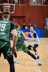 2. semifinále TIPOS SBL: BC Prievidza - Patrioti Levice 75:94 (Vladimír Králik)