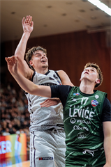 2. semifinále TIPOS SBL: BC Prievidza - Patrioti Levice 75:94 (Vladimír Králik)