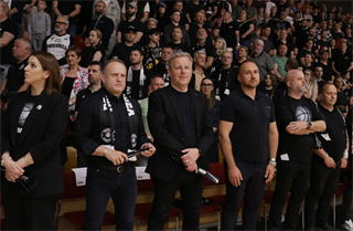4. semifinále TIPOS SBL: BC Prievidza : Patrioti Levice 66:77 (Ladislav Szibilla)