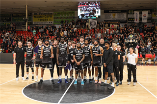 4. semifinále TIPOS SBL: BC Prievidza - Patrioti Levice 66:77 (Dávid Bakos, Michal Huba)