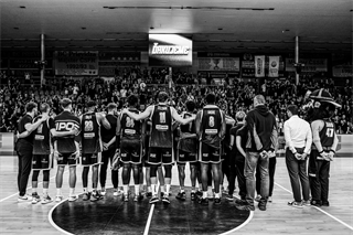 4. semifinále TIPOS SBL: BC Prievidza - Patrioti Levice 66:77 (Dávid Bakos, Michal Huba)