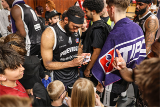 4. semifinále TIPOS SBL: BC Prievidza - Patrioti Levice 66:77 (Dávid Bakos, Michal Huba)