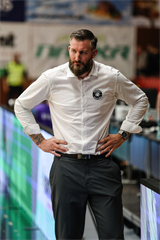 4. semifinále TIPOS SBL: BC Prievidza - Patrioti Levice 66:77 (Dávid Bakos, Michal Huba)