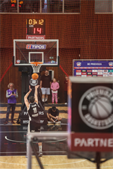 4. semifinále TIPOS SBL: BC Prievidza - Patrioti Levice 66:77 (Dávid Bakos, Michal Huba)