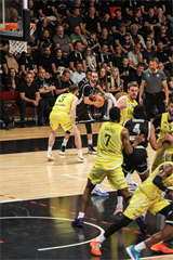4. semifinále TIPOS SBL: BC Prievidza - Patrioti Levice 66:77 (Dávid Bakos, Michal Huba)
