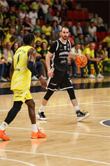 4. semifinále TIPOS SBL: BC Prievidza - Patrioti Levice 66:77 (Dávid Bakos, Michal Huba)