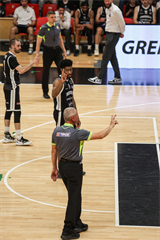4. semifinále TIPOS SBL: BC Prievidza - Patrioti Levice 66:77 (Dávid Bakos, Michal Huba)
